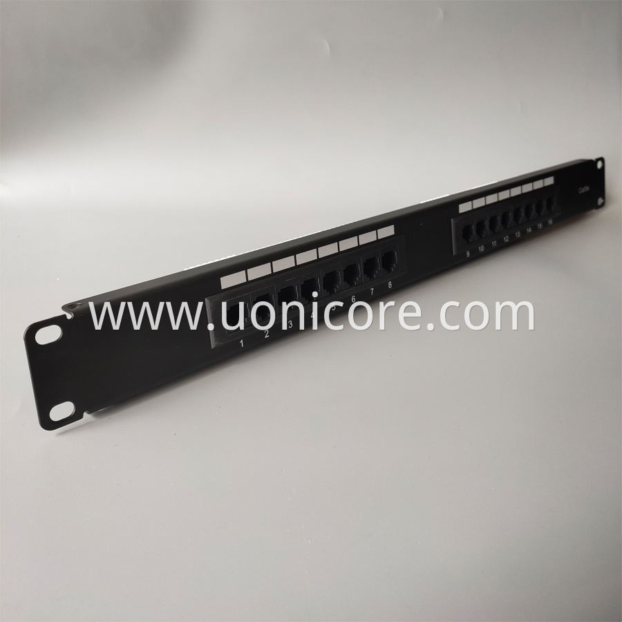 16 ports UTP CAT5E Patch panel